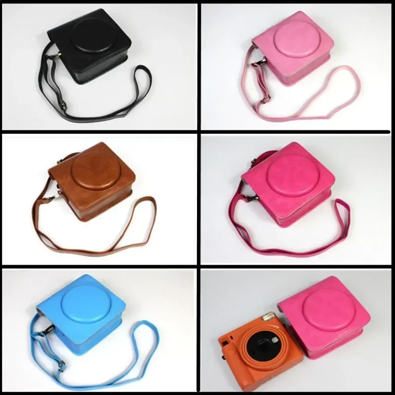 PU Leather Protective Camera Case for Fujifilm Fuji Instax Square SQ1 Bag Shell Pouch with Strap