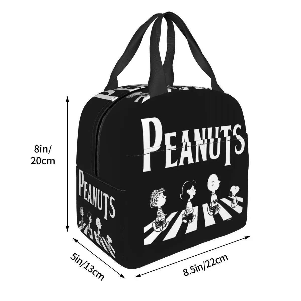 Изолированная сумка для ланча Snoopy через дорогу мультяшный ланч-контейнер
