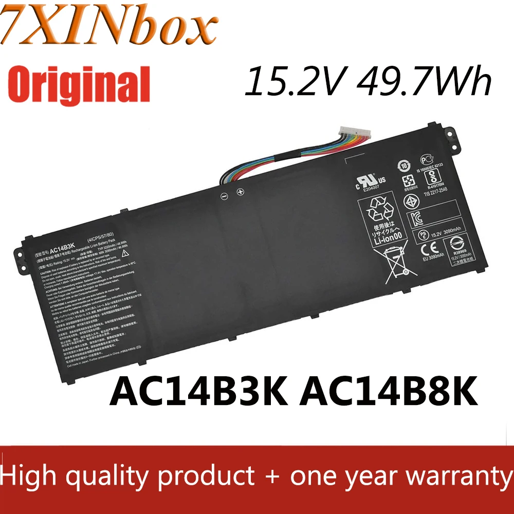 Аккумулятор 7XINbox 15 2 в 48 Втч/49 7 Втч AC14B3K AC14B8K | Компьютеры и офис