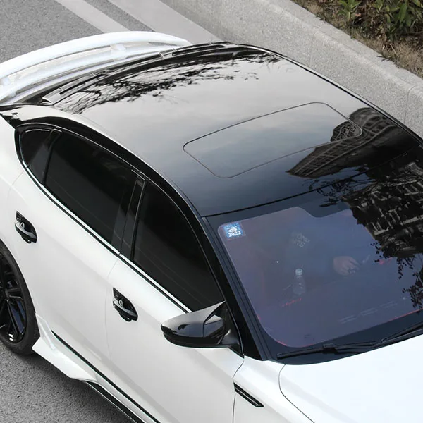

50x300CM Black Ultra Gloss Piano Black Vinyl Car Decal Wrap Sticker Black Gloss Film Wrap For HOOD Roof