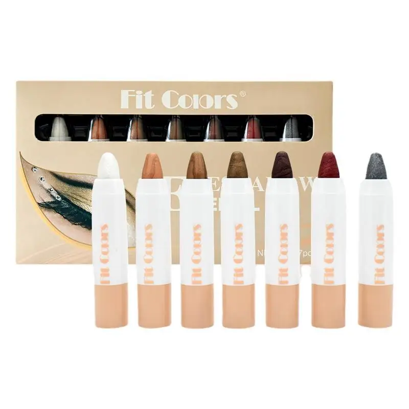 

Набор жемчужных теней для век, палочки с высоким блеском для век, 7 цветов, градиентный блеск, макияж, тени для век, ручка, ленивые тени для век, макияж