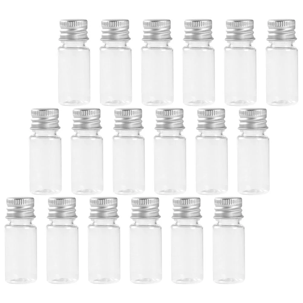 

30 pcs Transparent Test Tube with Screw Caps Plastic Tube with Lids Candy Storage Test Tubes
