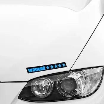 Fashion Windshield Electric LED Wanted Car Window Sticker Auto Moto Safety Signs Car Decals Decoration Sticker 3