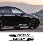 Для GEELY GC6 GC9 EMGRAND EC7 EC8 CK ATLAS CK2 GT аксессуары для автотюнинга 2 шт. боковые наклейки на двери автомобиля виниловая пленка наклейка