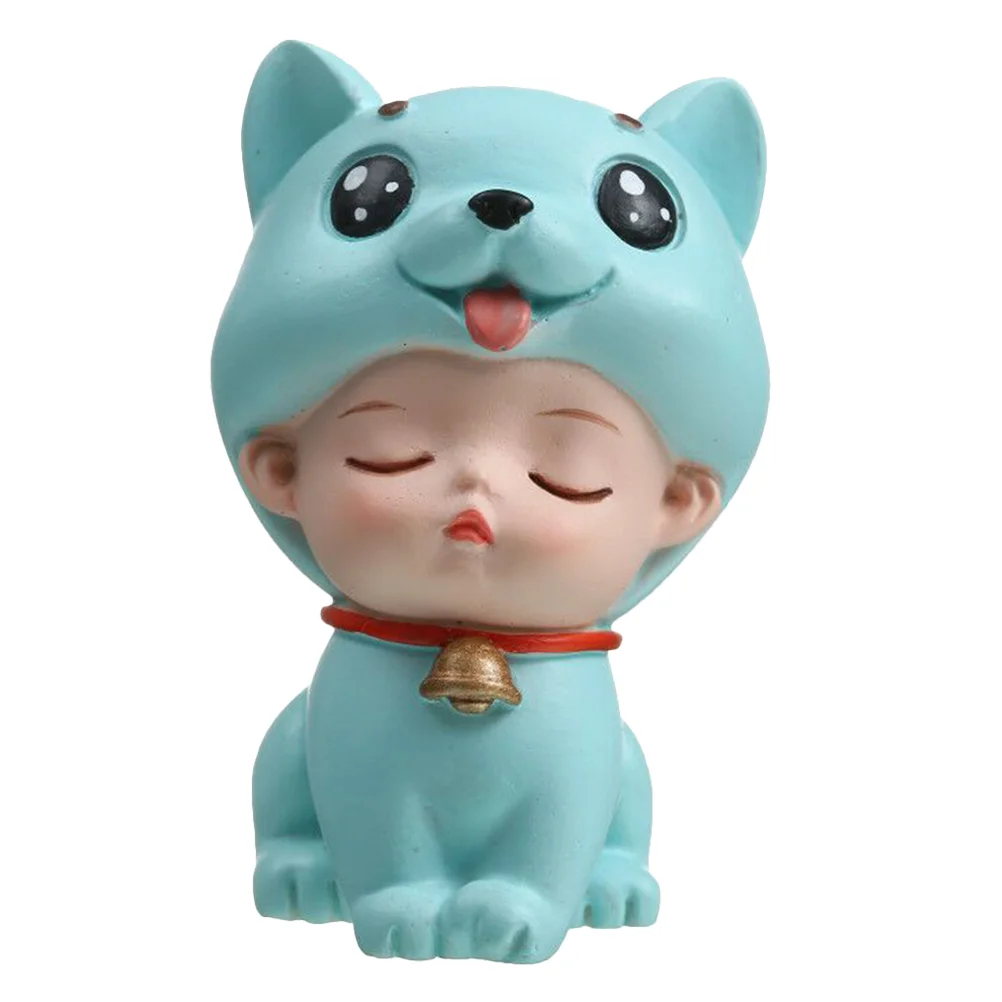 

Cake Baby Decoration Ornament Figurines Girl Resin Animal Decor Miniature Shower Home Cute Statue Topper Figures Sculpture