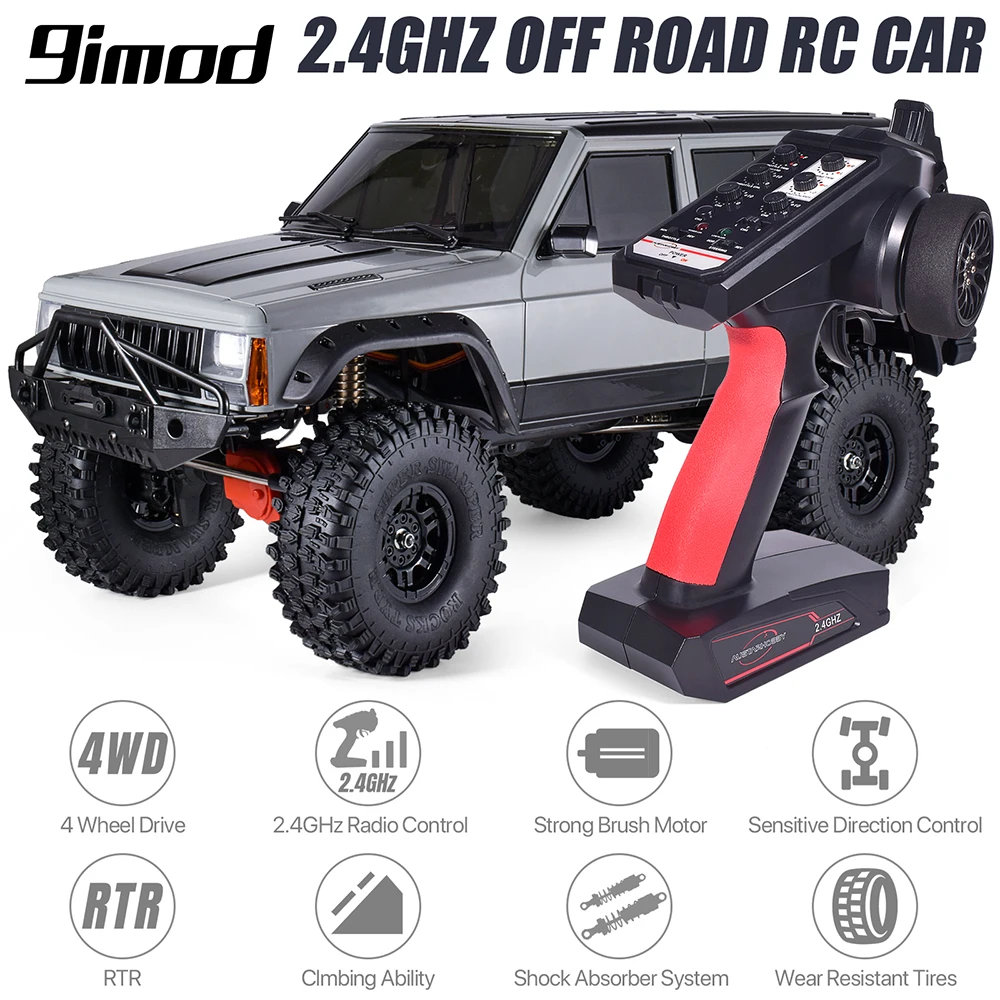 AUSTARHOBBY AX-8509 1/10 Cherokee Радиоуправляемый автомобиль 4WD 2,4 ГГц Радиоуправляемый гусеничный RTR модели грузовиков для скалолазания со штативом для детей