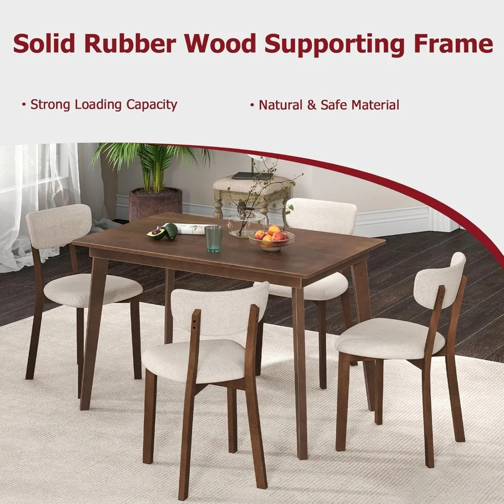 Набор обеденного стола на 4 человека набор и стула со столом мягкими сиденьями