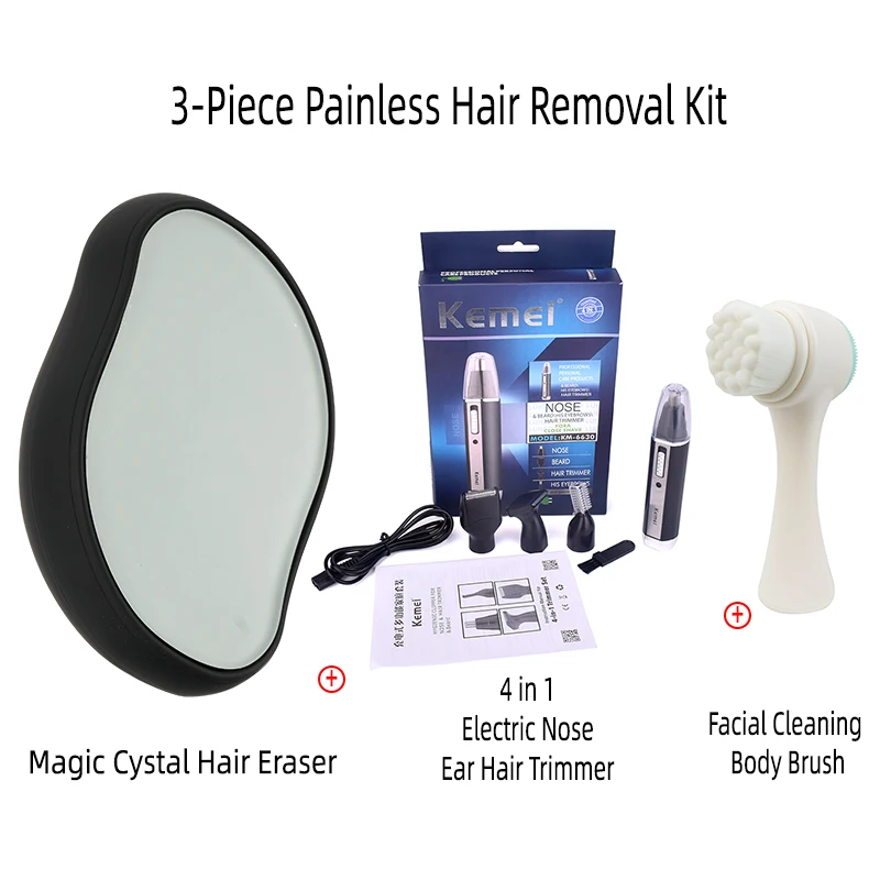 

New Painless Physical Hair Removal Epilators Crystal Hair Erase Safe Easy Cleaning Reusable Body Beauty Depilation Tool