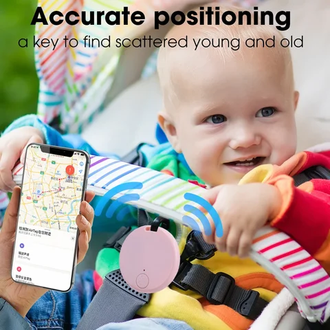 Умный GPS-трекер Bluetooth диагональю дюйма, антибликовые локаторы для кошек и собак, поиск кошелька, аксессуары для устройства отслеживания