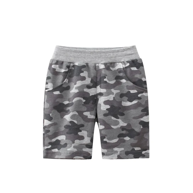 Boys Camouflage Shorts Elastic Waist Kids Summer Sport Shorts Children's Clothing with Pockets
