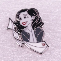 lovely beautiful girl cartoon cartoon modeling television brooches badge for bag lapel pin buckle jewelry gift for friends