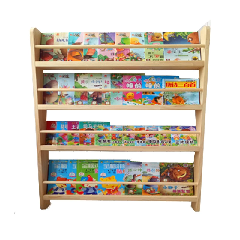 4-уровневый настенный детский книжный шкаф показывать книжную полку стеллаж для