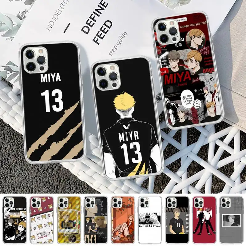

Miya Atsumu Haikyuu Phone Case for iPhone 13 12 mini 11 pro Xs max Xr X 8 7 6 6s Plus 5s cover