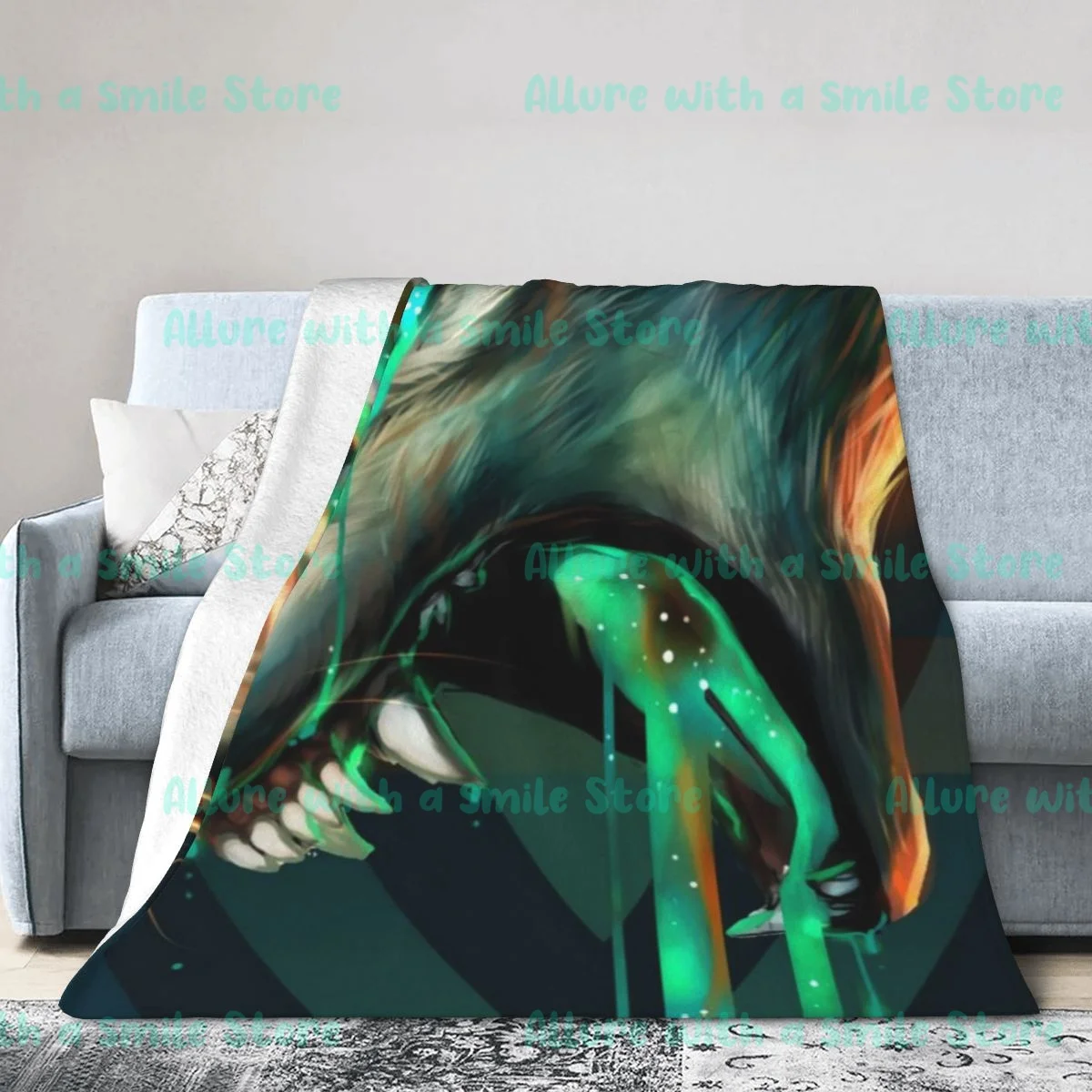 

Wolf 3D Print Blanket Sofa Blankets for Beds Super Soft Warm Blanket Cover Flannel Throw Blanket Flannel Blanket