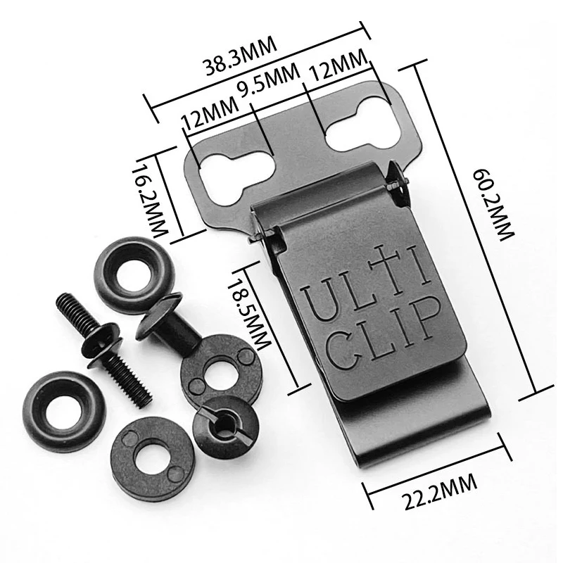 Зажим Ultick Kydex для пряжки ремня Прочный аксессуар K-Clip ношения на ремне Аксессуары K