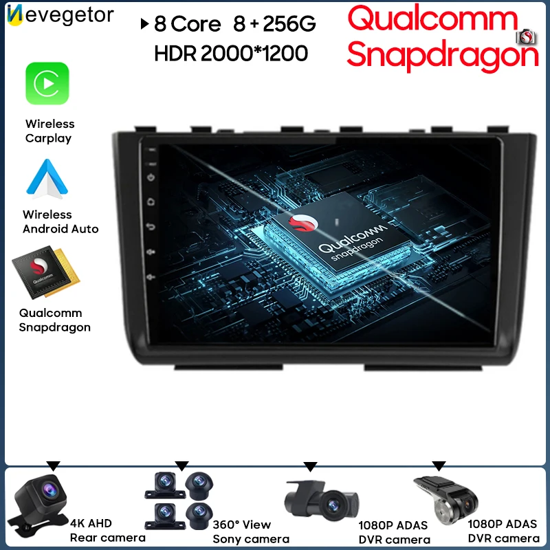 Qualcomm Snapdragon For Hyundai Creta 2 IX25 2021 Android Auto Car Radio Stereo Multimedia Video Player Navigation GPS Carplay