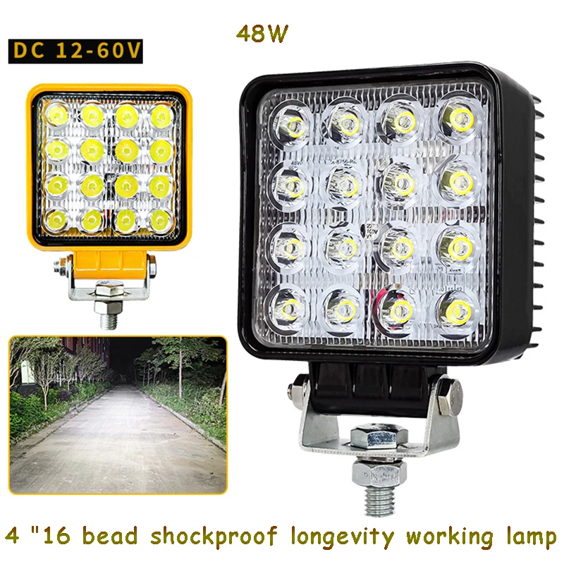 

Светодиодные фары для автомобилей 12-60 в, аксессуары для внедорожников 4x4, подсветка для погрузчика, освещение для погрузчика, прожекторы