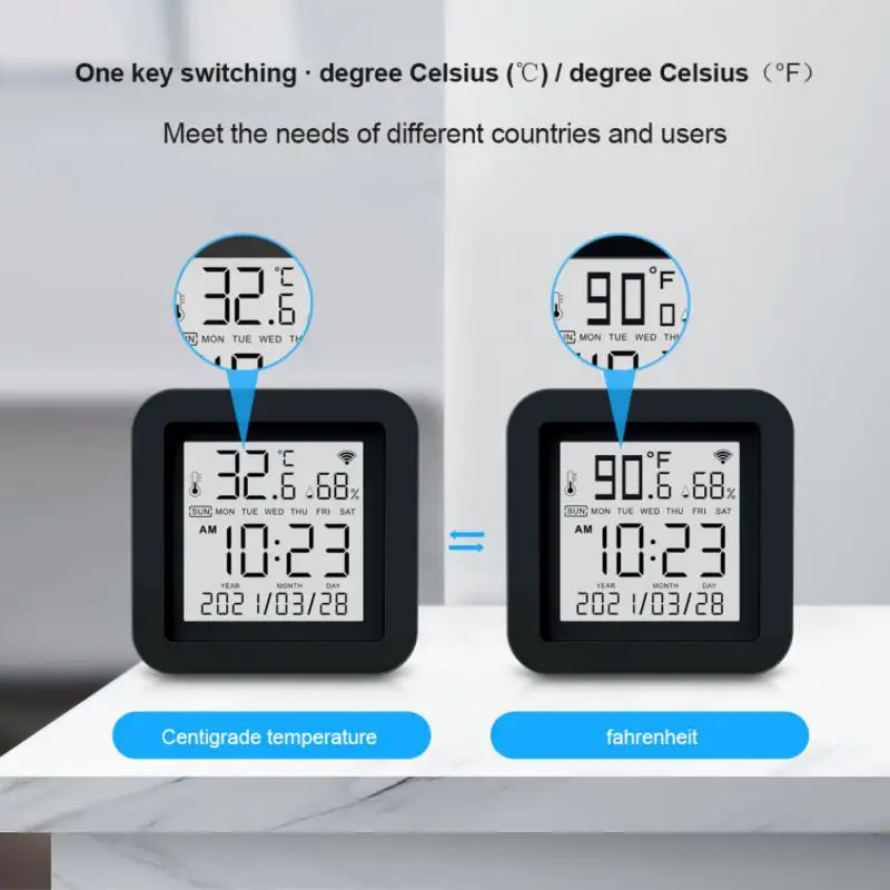 

CORUI Tuya Smart WiFi Infrared Remote Control With Temperature Humidity Display Support Alexa Google Home App Voice Control