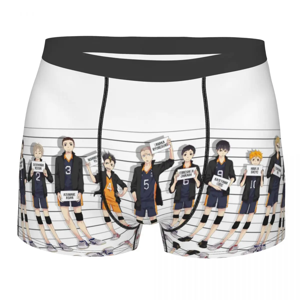 

Haikyuu Shoyo Hinata Tobio Kageyama Karasuno Team Volleyball Characters Underpants Panties Men's Underwear Shorts Boxer Briefs