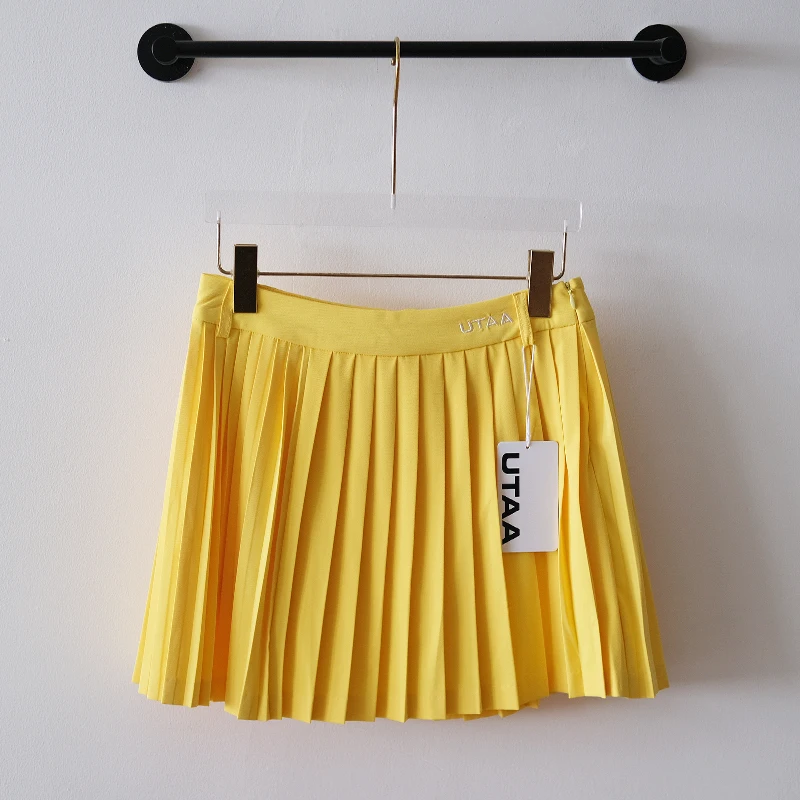 

Women Korea Golf Slim Pleated Skirt Anti Slip Skirt High Waist Fashion Short Skirt