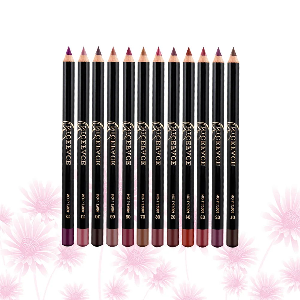 

Lipliner Waterproof Pigmented Color Pens Liplinerslimdefiner Moist Makeup Plumper Paintingfiller Set