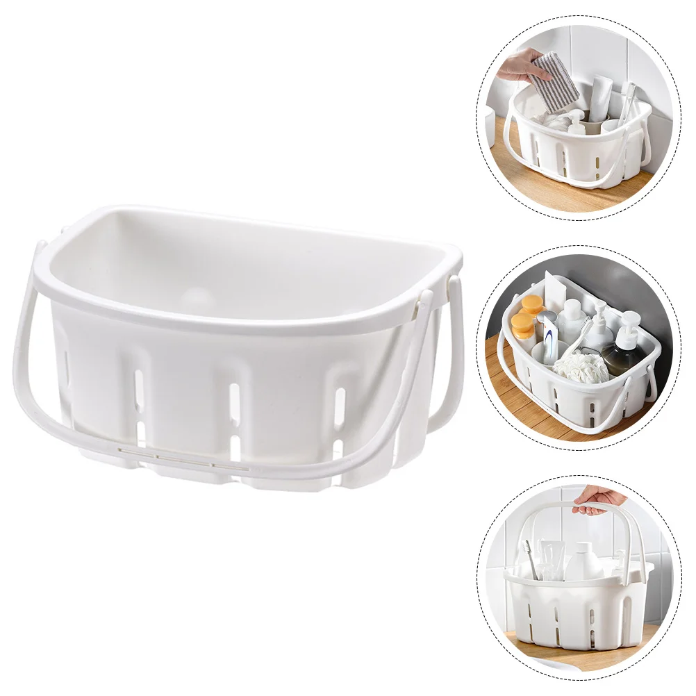 

Basket Toiletries Bathroom Storage Handheld Bath Home Accessories Accessory Organizer Household Holder Toiletry Unique Dormitory
