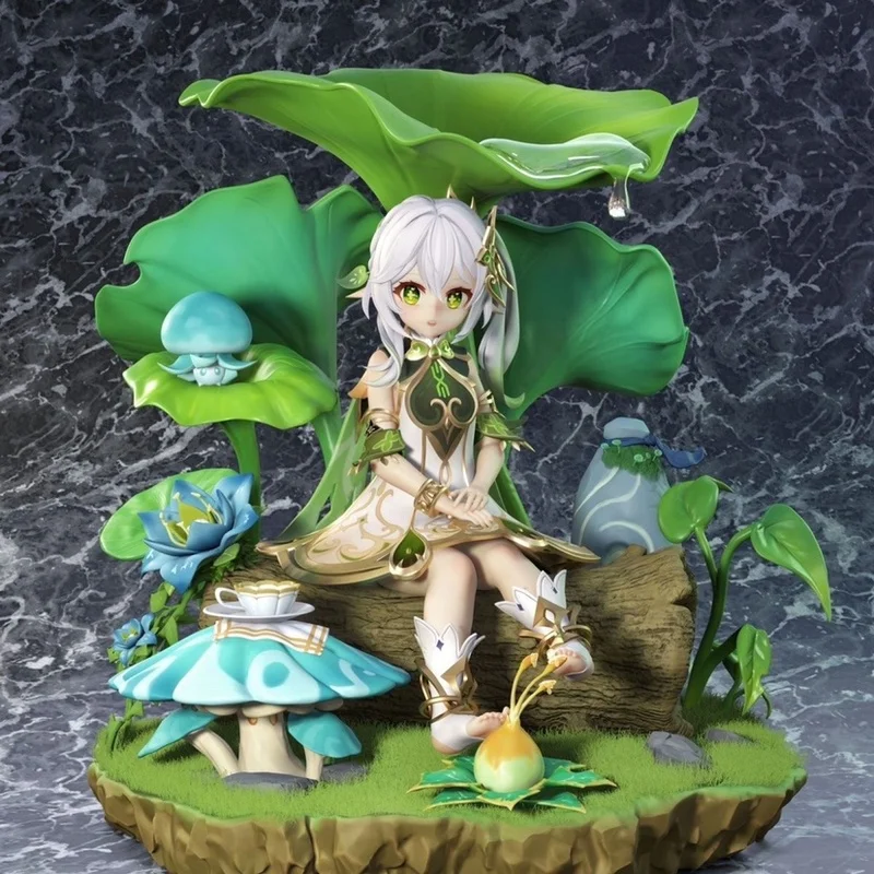 

New 13cm Genshin Impact Grass God Naxida Small Lucky Figure Statue Decoration Pvc Figure Statue Model Toy Handmade Gift