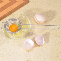 portable 1pc spiral stainless steel egg white separator egg yolk remover divider with long handle kitchen tool kitchen gadgets