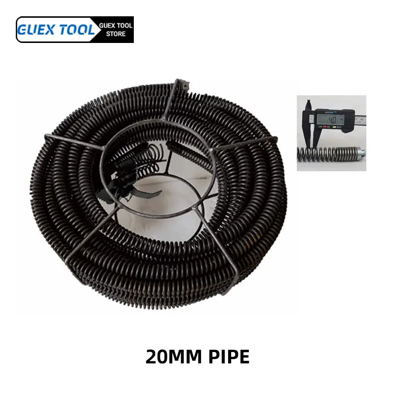 

22M Pipe Dredging Tool Spring Pipe Sewer Pipe Unblocker Sinks Bathroom Kitchen Pipeline Clogged Remover Cleaner Tools