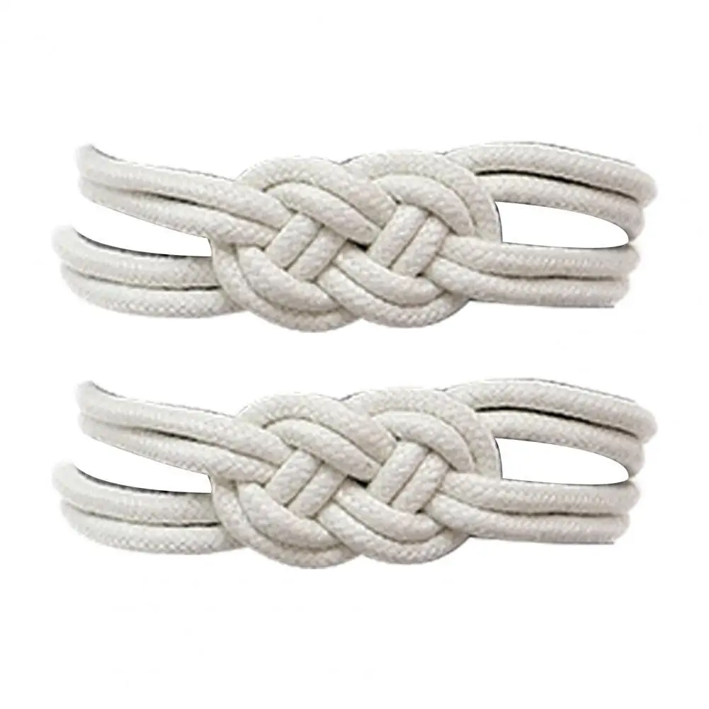 

2pcs Magnetic Curtain Hooks Tie Braided Rope Backs Buckle Clips Holdbacks Curtain Tiebacks For Living Room Bedroom Decoration