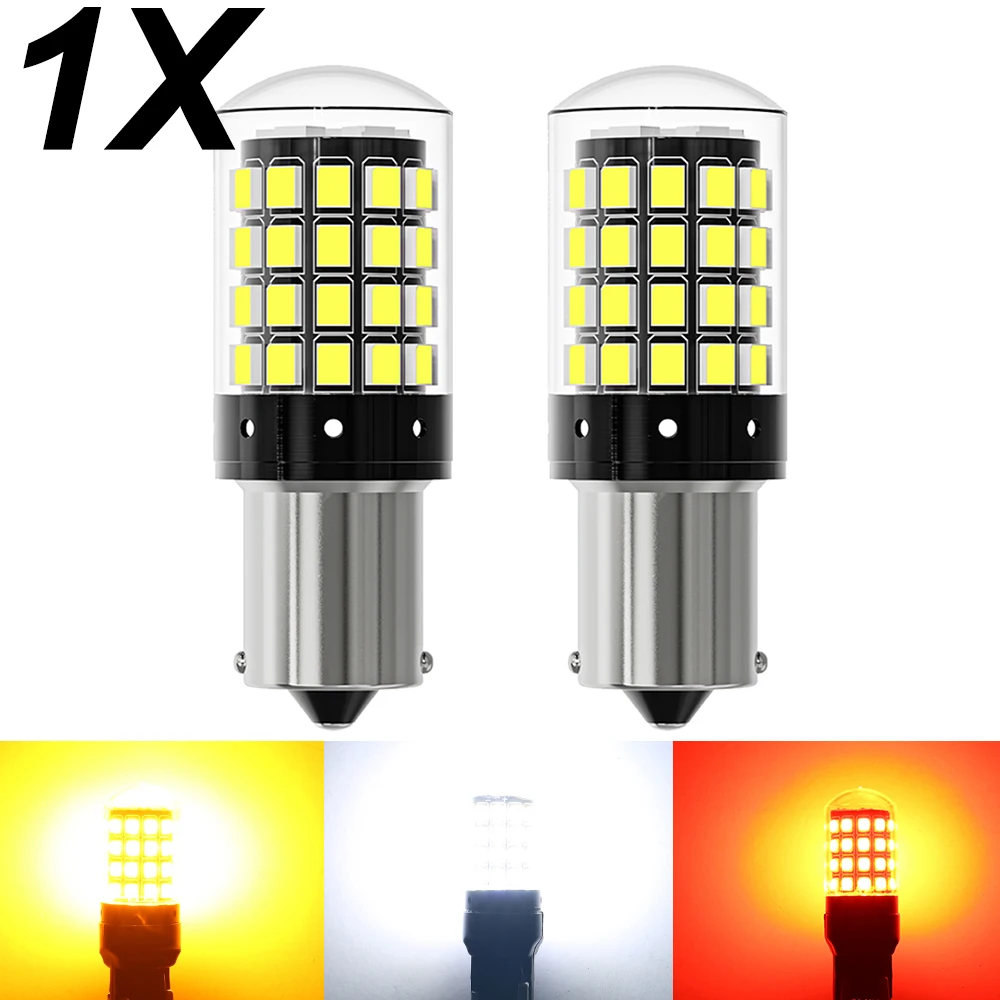 

1x 1156 BA15S P21W BAU15S PY21W 1157 P21/5W BAY15D LED Bulbs 7440 7443 3157 T20 Led CanBus Turn Signal Light Reverse Tail Light