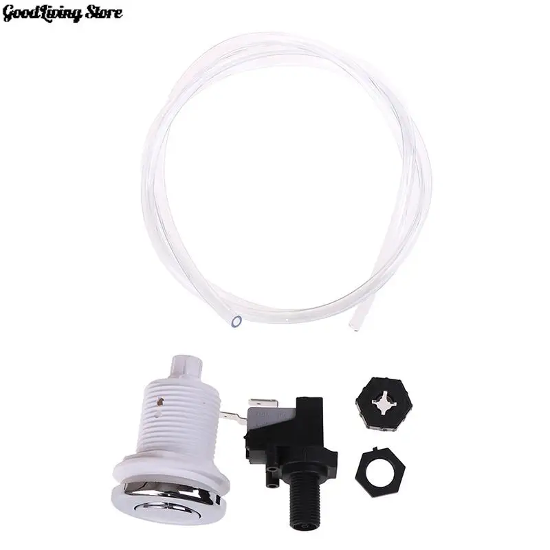 

16A On Off Push Air Button Switch Jet Tool Set Pneumatic Air Pressure Switch Knob Bath Spa Tubing Kits For Home Tools