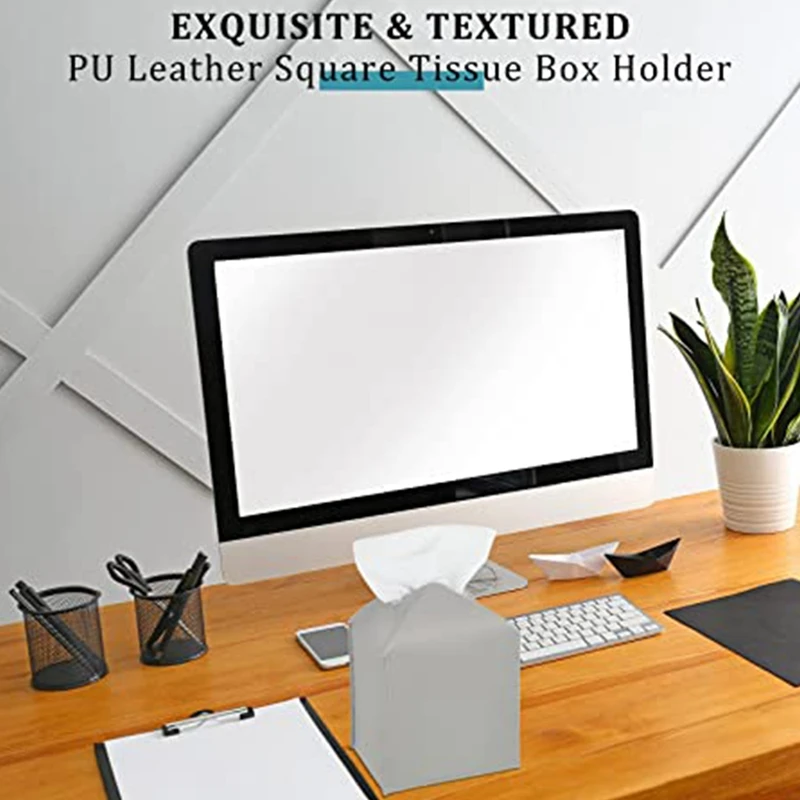 3шт Коробка для салфеток из искусственной кожи Держатель коробка туалетных