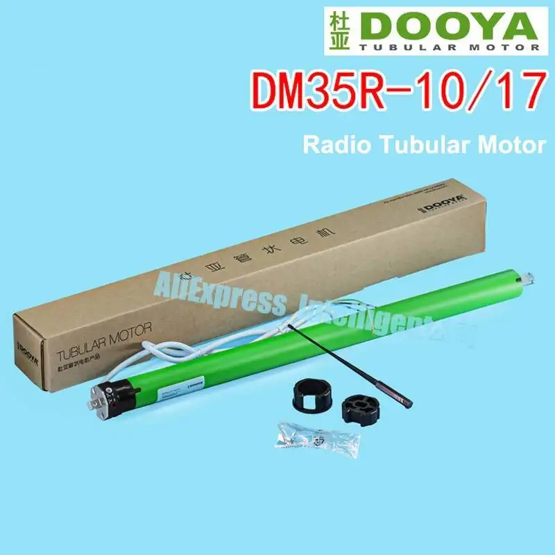 Фото Dooya DM35R-10/17 Радиотрубчатый двигатель 433 МГц для электрического подъема штор с высоким окном, рольставней 220/230 В №2