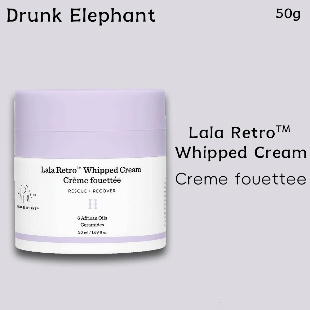 

Drunk Elephant Lala Retro Whipped Cream Moisturizing Brightening Nourishing Smooth Skin Non-greasy Soft Gentle Rejuvenation 50ml