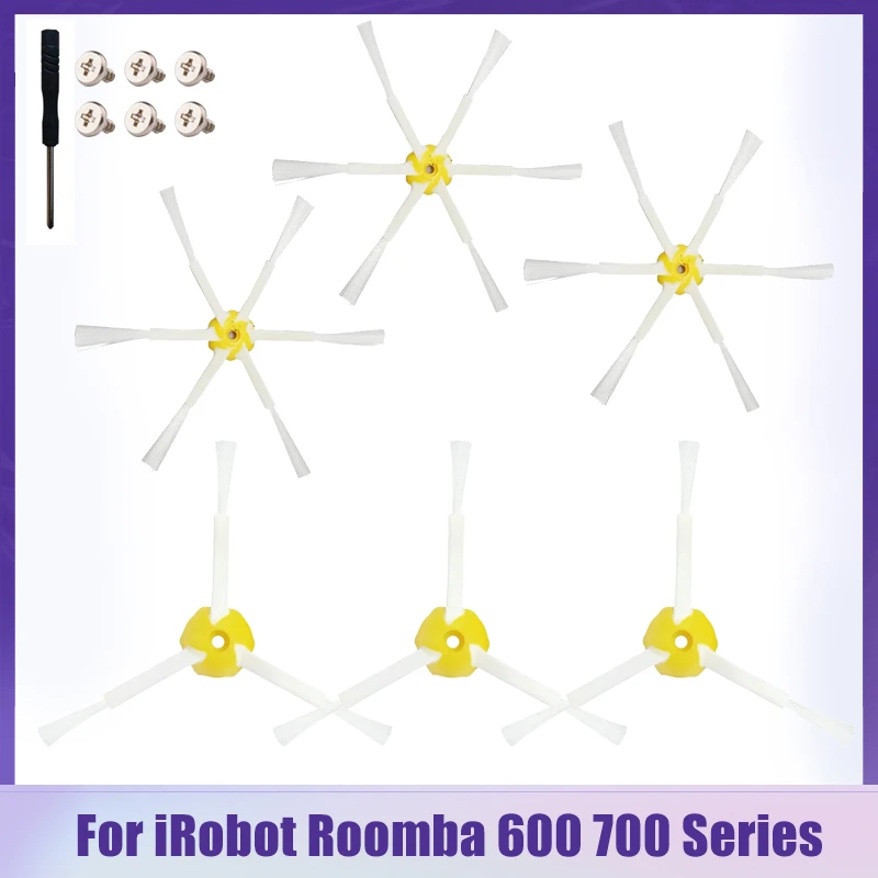 

For iRobot Roomba 600 700 Series 625 630 650 660 760 770 772 776 780 790 Vacuum Cleaner Accessories 3-6 arms Side Brush Parts