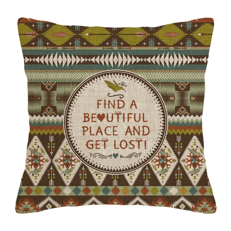 Декоративная наволочка для подушки в стиле бохо 45 х45 40 х40 см 60 х60