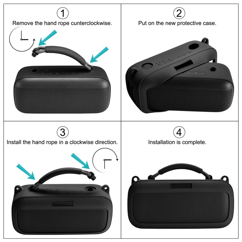 Силиконовый чехол с ручкой для портативной Bluetooth-колонки Bose Soundlink Max