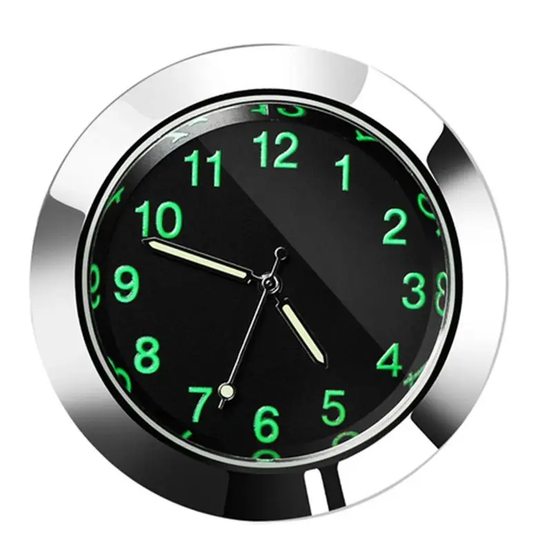 

Самоклеящиеся светящиеся автомобильные часы на вентиляционное отверстие, универсальные портативные автомобильные часы для украшения автомобиля