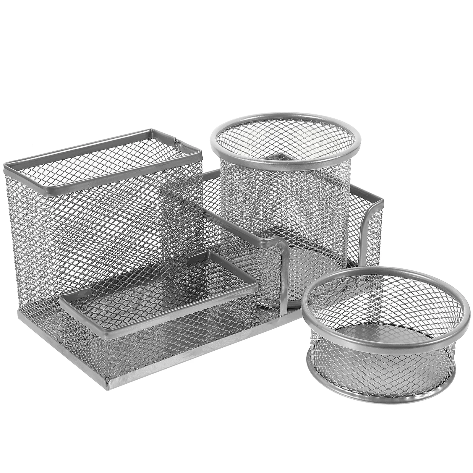 

Stationery Storage Box Pen Cups Supplies Convenient Holder Pin Fountain Case Organizer Round Basket