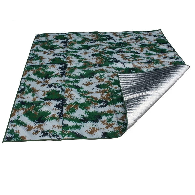 

Camping Outdoor PicnicThickened Waterproof Mat Camouflage Aluminum Film Moisture-proof Pad Ultralight Foldable Blanket Beach Mat