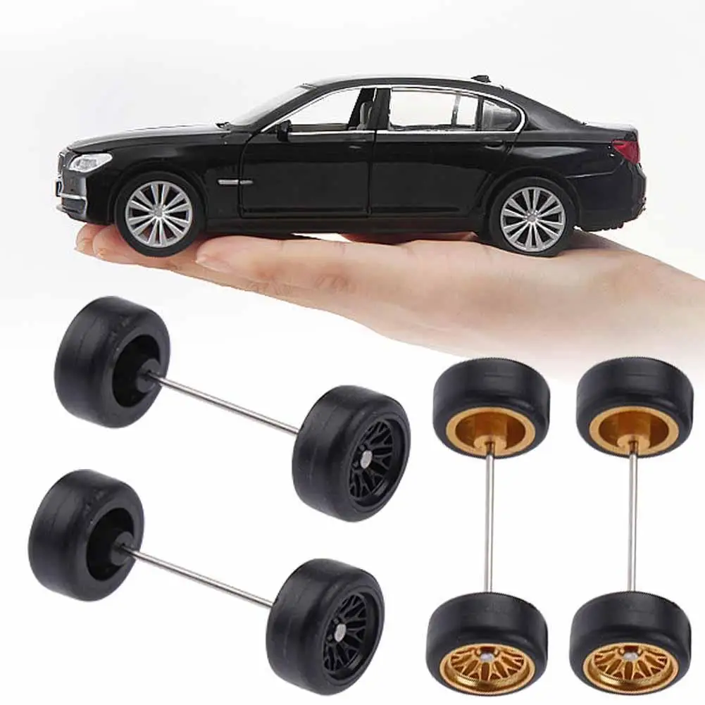 Модель 1/64 автомобильные колеса резиновые для HotWheels ABS модифицированные детали