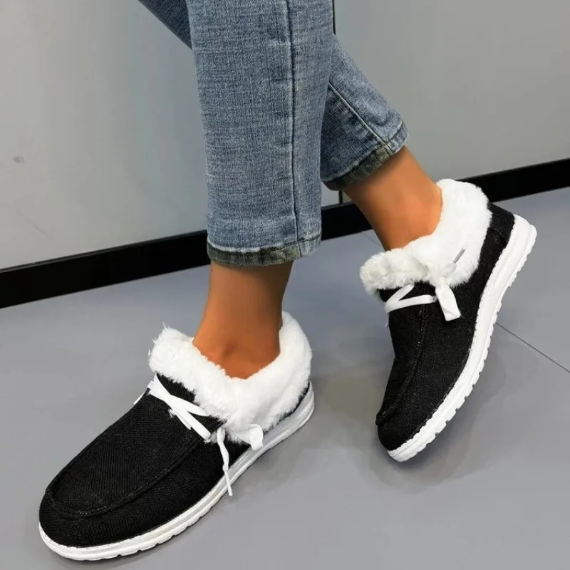 

Новинка Зима 2023 женские ботильоны Нескользящие зимние сапоги плюшевая теплая хлопковая обувь женские сапоги для отдыха на открытом воздухе