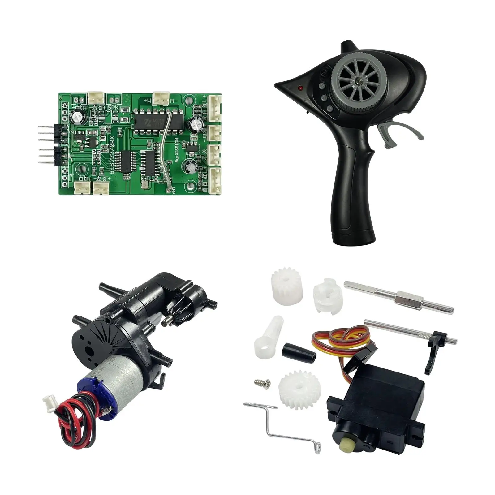 

1/12 приемная плата, трехканальный пульт дистанционного управления, коробка для автомобиля, модели автомобиля, багги, грузовика, аксессуары «...