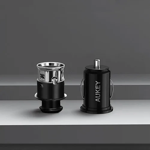 Car Charger Aukey dual slim 4.8A color black (cc-s1) | Аксессуары для телефонов