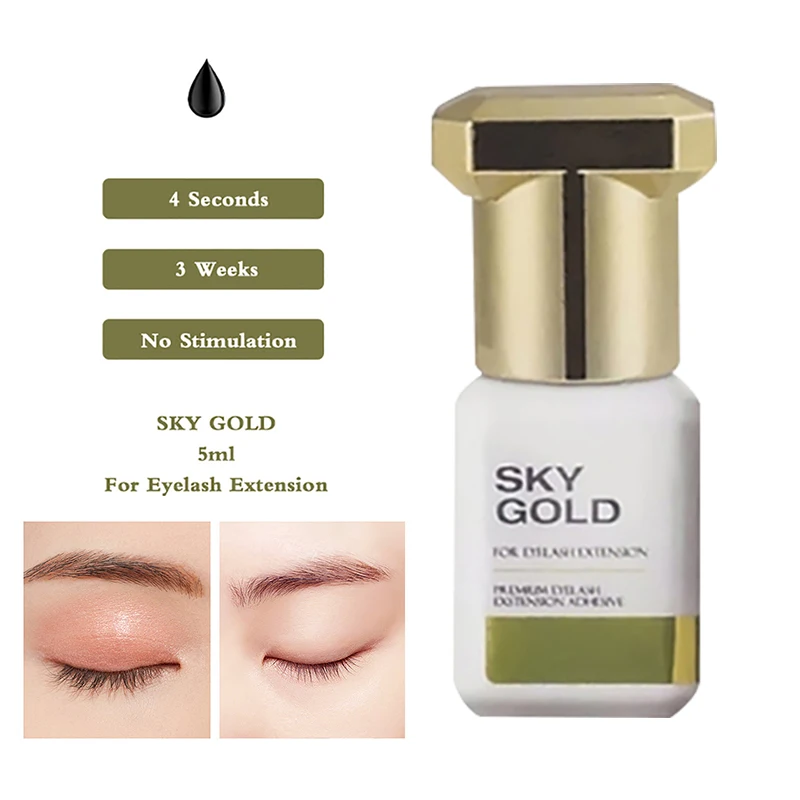 

Original Korea Sky Rose Glue Eyelash Extensions Glue Low Irritation 1-2s Fast Dry Retention 6-7 Weeks Lashes Glue Makeup Tools