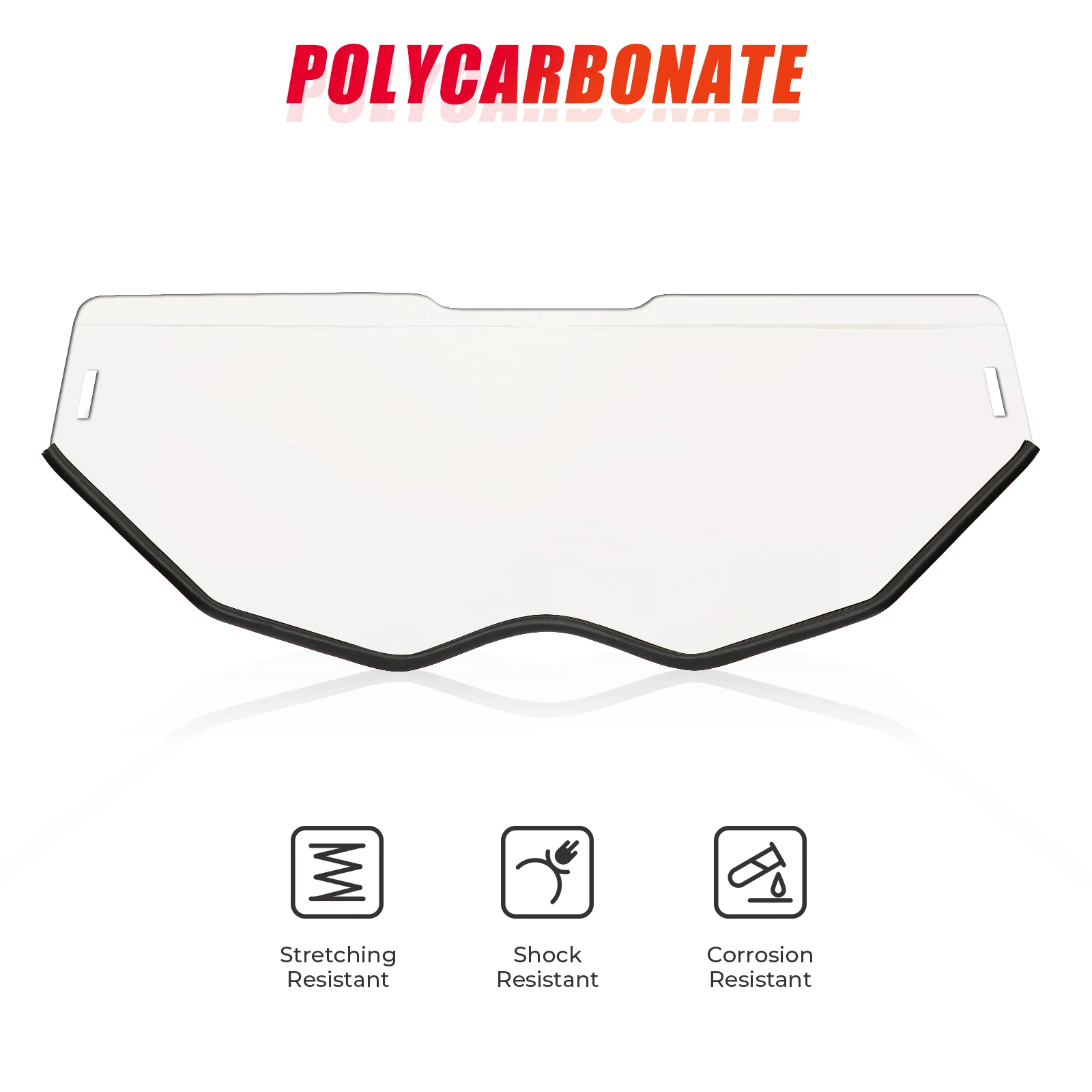 

Переднее лобовое стекло UTV Half 1/2 49,2 дюйма с бесплатным дворником для Can Am Maverick X3 MAX R RR 4x4 XMR XDS Turbo DPS 2017-2025