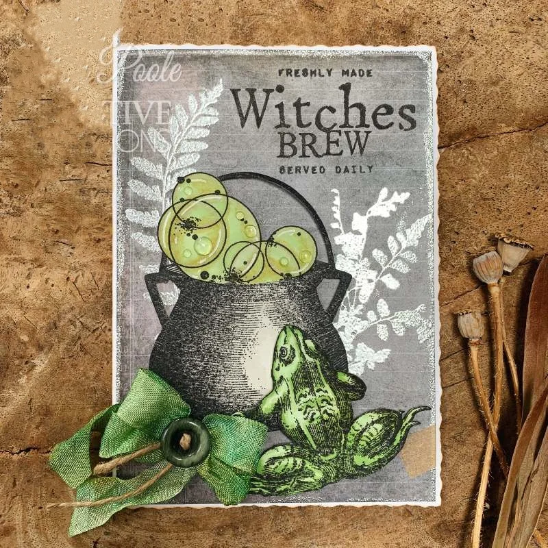 Новинка 2024 штамп с прозрачной печатью ведьмы на Хэллоуин сделай сам скрапбукинг