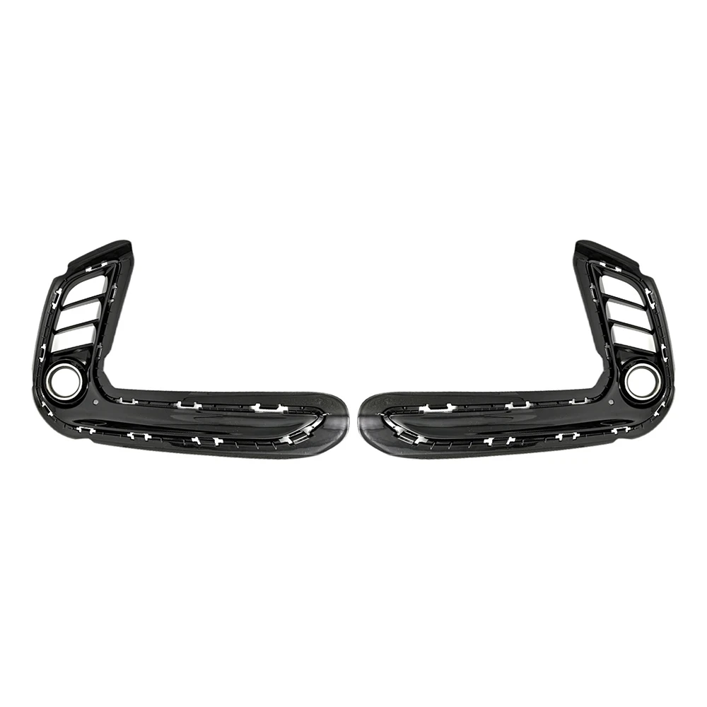 

1 Pair Front Bumper Grille Driving Lamp Cover Fog Light Cover for Hyundai Elantra 2016-2019 High Configuration