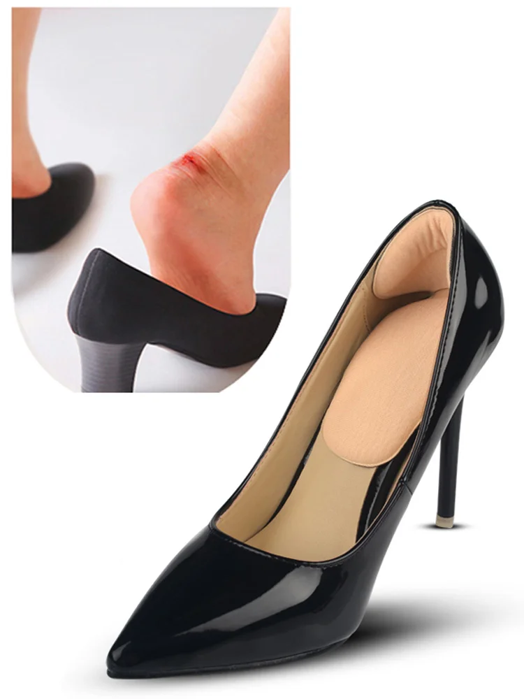 

Heel Pad Sponge Soft Foot Care Products Inner Soles Shoe Pads for High Heels Back Cushion Padding Slip Cushioning Sole Anti Pain